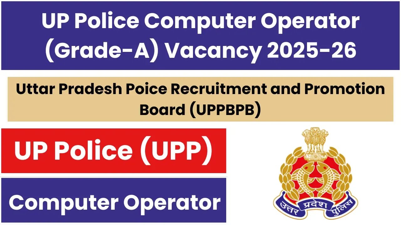 UP Police Computer Operator Grade-A Recruitment 2026