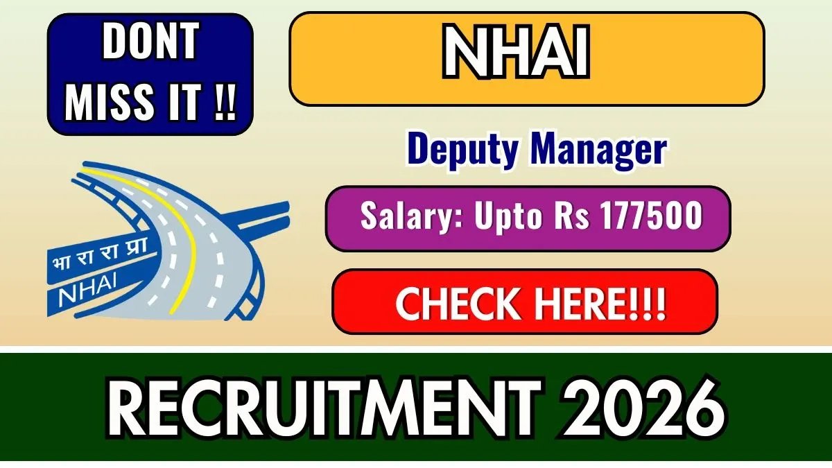 NHAI Deputy Manager Recruitment 2026 - Apply Online for 40 Posts