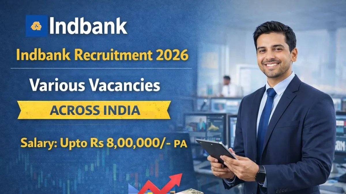Indbank Recruitment 2026 - Apply Offline for 20 Relationship Manager, Digital Marketing Specialist and Other Posts