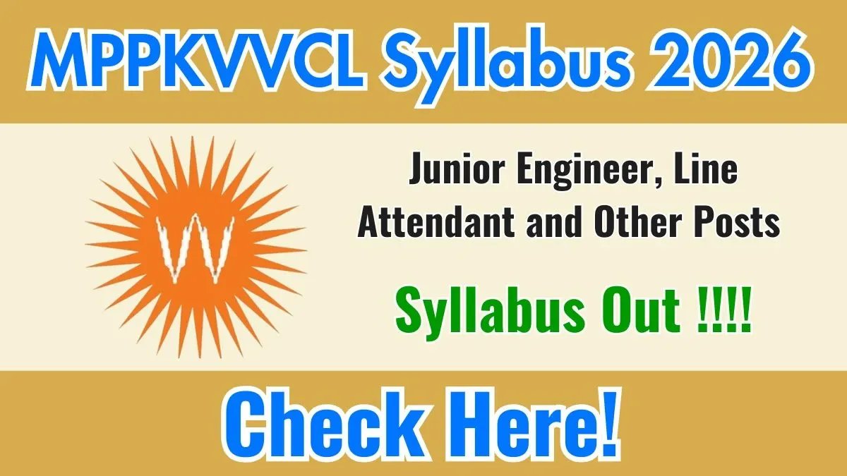 MPPKVVCL Syllabus 2026 OUT – Exam Pattern & PDF Download Link