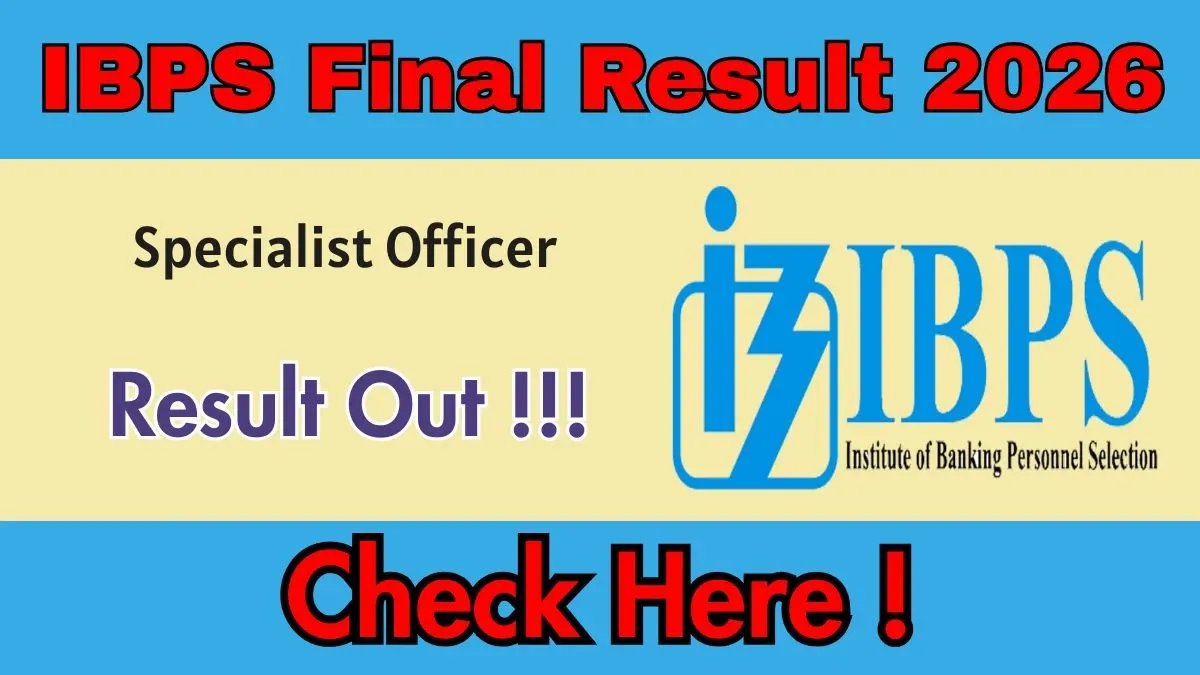 IBPS SO Final Result 2025 OUT - Download Merit List, Scorecard & Provisional Allotment