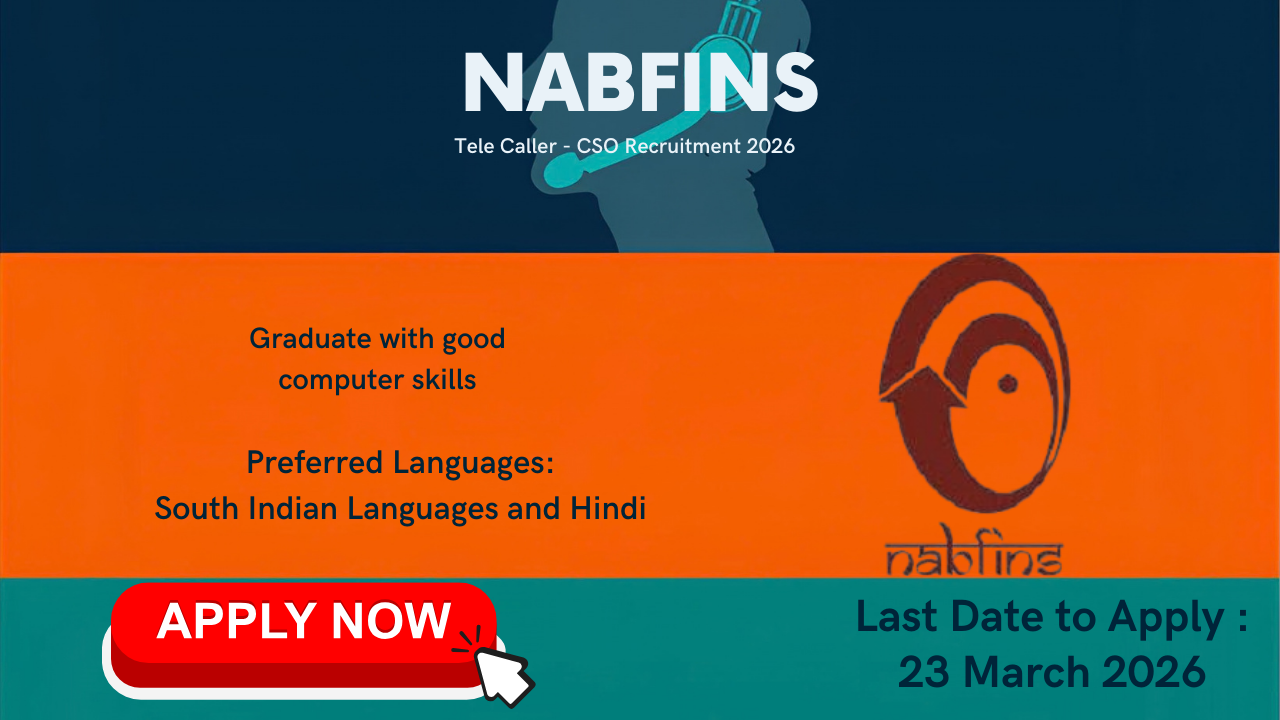 NABFINS Tele Caller CSO Recruitment 2026 - Apply Online